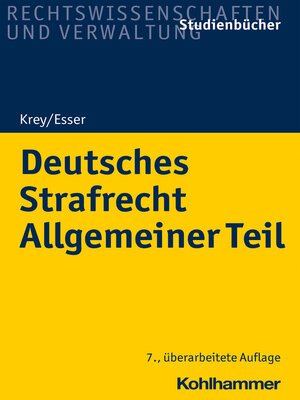 cover image of Deutsches Strafrecht Allgemeiner Teil